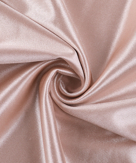 Glamorous Blush Satin Halter Maxi Dress | Corset Bodice & High Slit | Perfect for Holiday Parties & NYE