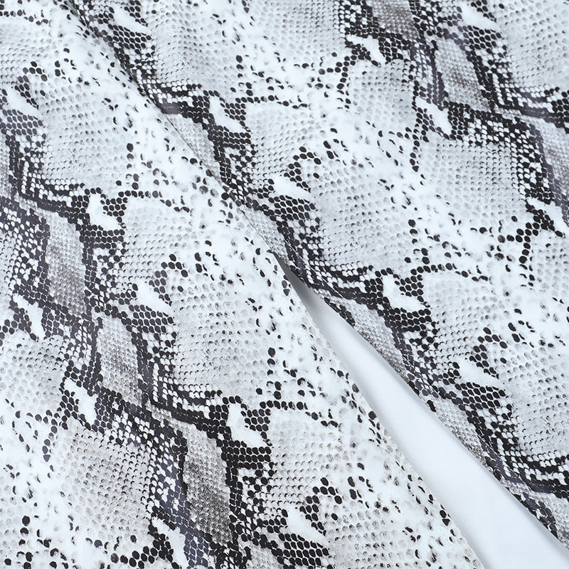 Wildly Chic: Snakeskin V-Neck Cami Bodycon Maxi Dress – Your Fall & Holiday Party Statement