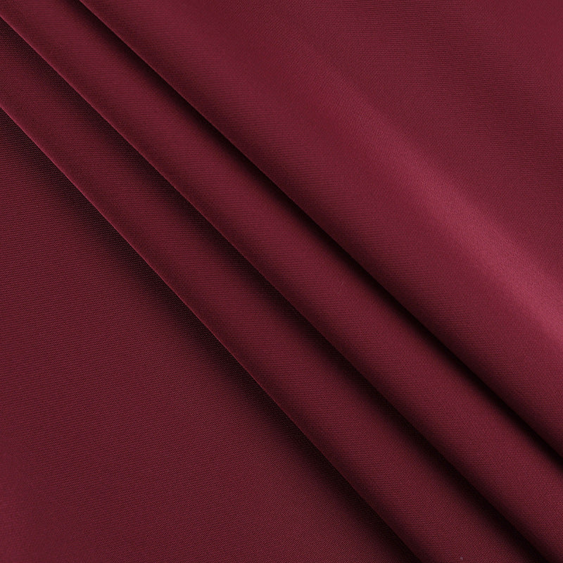 Elegant Wine Red Satin Maxi Dress | High Slit & Criss-Cross Back - Holiday & Evening Glamour