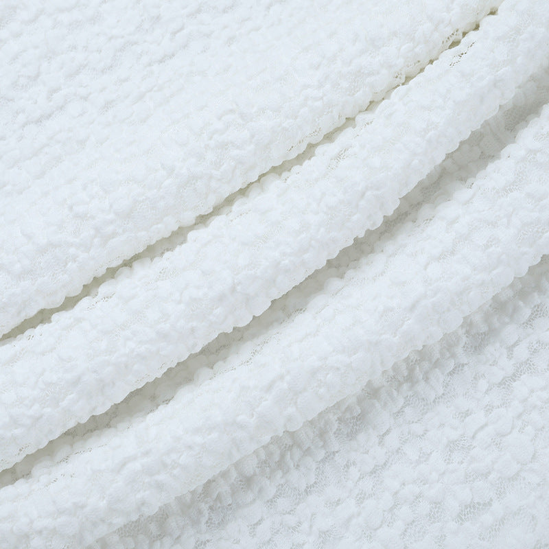 Dazzling White Long Sleeve Ruched Mini Dress with Asymmetrical Drape - Your Holiday Party & NYE Statement Piece!