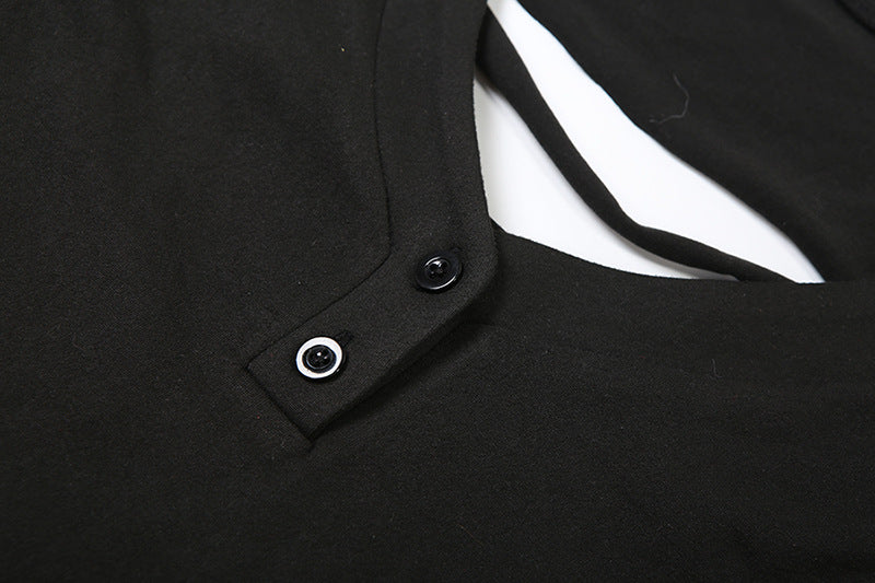 Sultry Nights: Daring Cut-Out Back Long Sleeve Mini Dress - Your Ultimate Holiday Party Statement