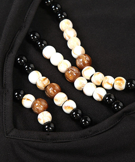 Midnight Glamour Beaded V-Neck Maxi Dress with Gold Chain Belt – Holiday & New Year's Eve Perfect