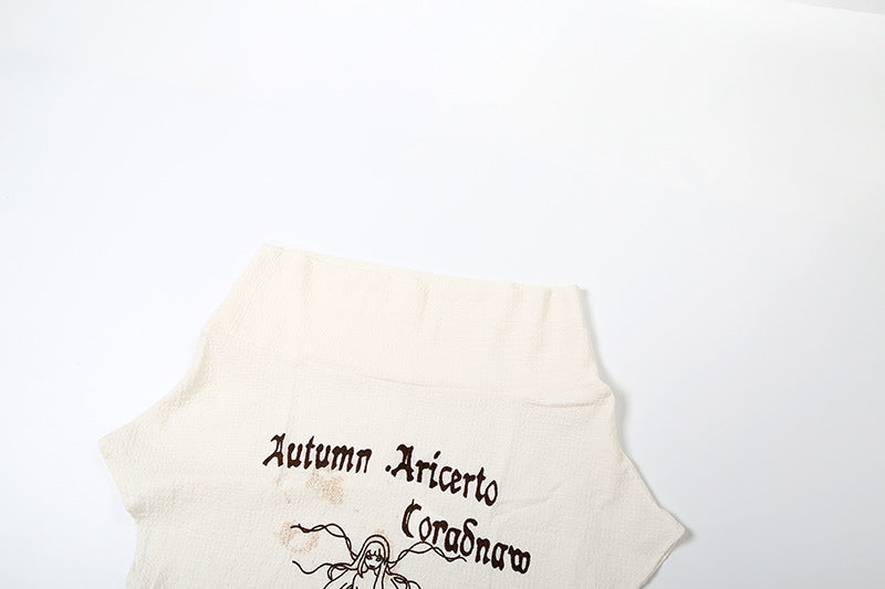 Off shoulder abstract ruched top