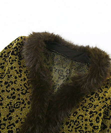 Dazzling Leopard Faux Fur Mini Skirt Set: Your Ultimate Holiday Party & NYE Glam Look