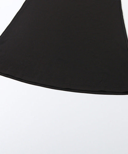 Chic Black Fluffy One-Shoulder Maxi Dress - Holiday Gala & Evening Events