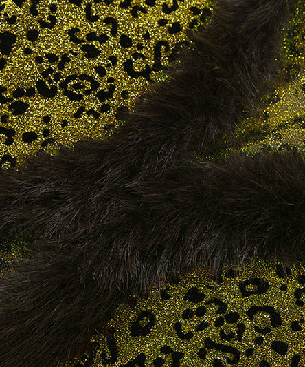 Dazzling Leopard Faux Fur Mini Skirt Set: Your Ultimate Holiday Party & NYE Glam Look