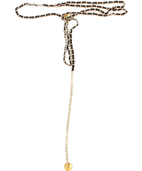 Midnight Glamour Beaded V-Neck Maxi Dress with Gold Chain Belt – Holiday & New Year's Eve Perfect