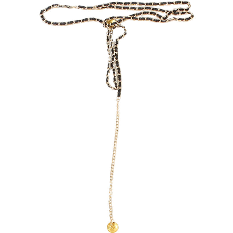 Midnight Glamour Beaded V-Neck Maxi Dress with Gold Chain Belt – Holiday & New Year's Eve Perfect