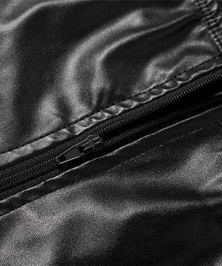 Edgy Glam Black Faux Leather Lace-Up Corset Top | Women's Sexy Cami for Holiday Parties & NYE