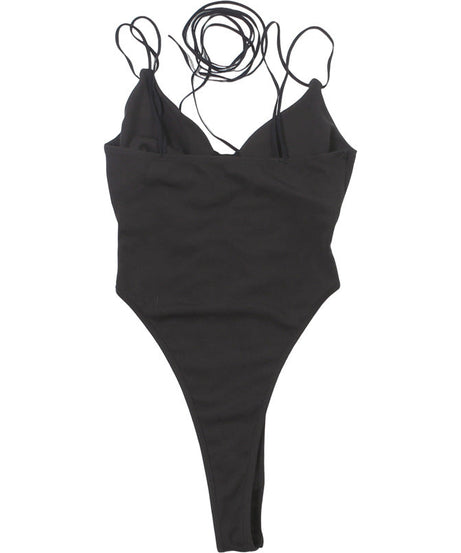 Sultry Gothic Chic Lace-Up Bodysuit – Your Ultimate Edgy Party & Night Out Statement Piece