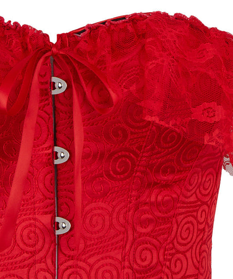 Enchanting Lavender Off-Shoulder Lace Corset Top - Perfect for Holiday Parties & Romantic Evenings