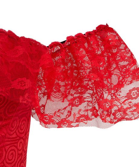 Enchanting Lavender Off-Shoulder Lace Corset Top - Perfect for Holiday Parties & Romantic Evenings