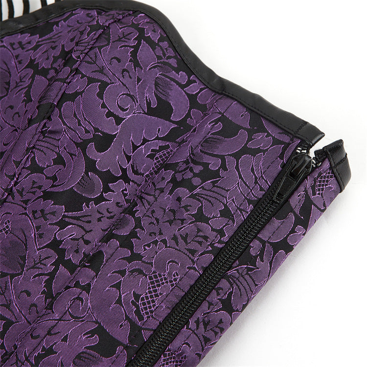 Siren Red Gothic Halter Corset Top with O-Ring & Cage Straps - Edgy Fall & Winter Glamour