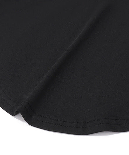 Effortless Chic Contrast Stripe Long Sleeve Polo Top - Your Fall & Holiday Go-To