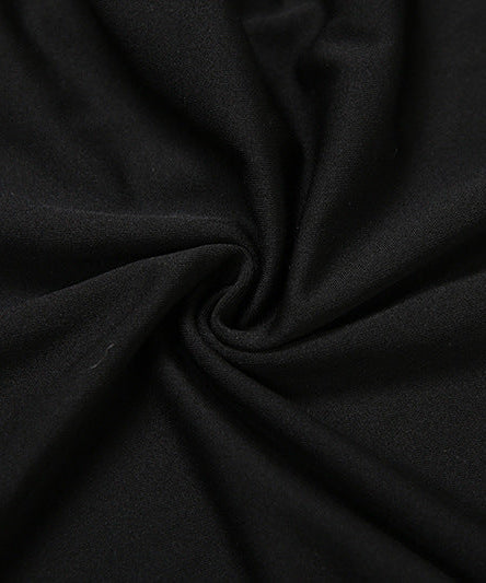 Glamorous Black Faux Fur Off-Shoulder Jumpsuit with Chic Sleeve Slits - Your Ultimate Holiday Party Look