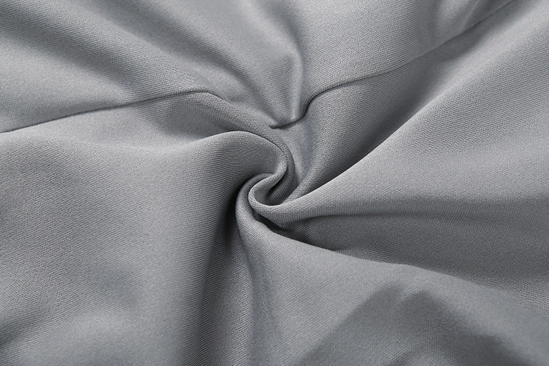 Chic Gray Ruched Blazer Mini Dress | Your Go-To for Holiday Parties & Winter Style