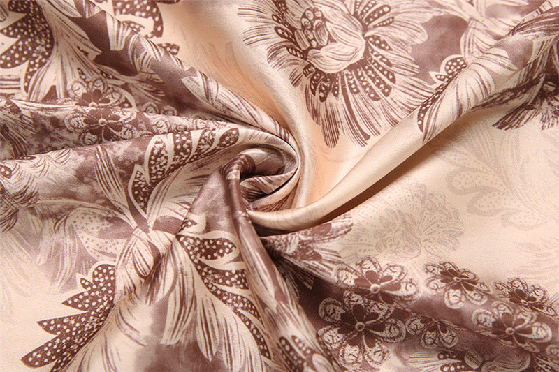 Elegant Autumn Bloom Maxi Dress | Square Neck Backless Cami Gown for Holiday & Fall Events