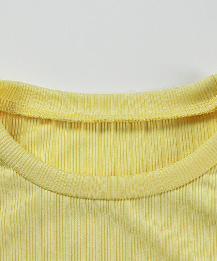 Radiant Yellow Ruffle Knit Maxi Dress – Elegant Fall & Holiday Smocked Style