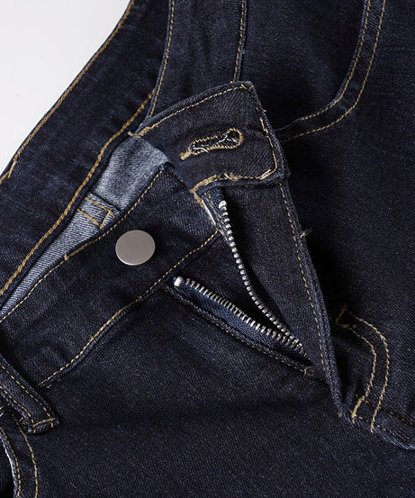 Women's Flattering Mid-Rise Dark Wash Flare Jeans – Fall & Holiday Essential