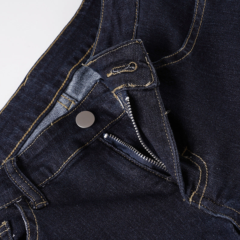 Women's Flattering Mid-Rise Dark Wash Flare Jeans – Fall & Holiday Essential