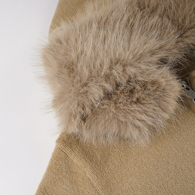 Cozy Chic Faux Fur Hooded Zip-Up Cardigan – Your Essential Fall & Winter Comfort Layer