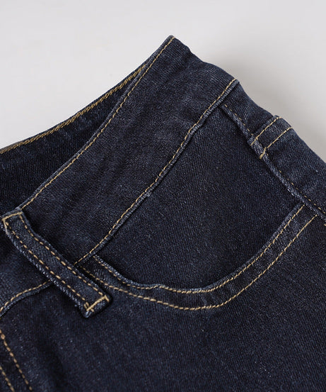 Women's Flattering Mid-Rise Dark Wash Flare Jeans – Fall & Holiday Essential