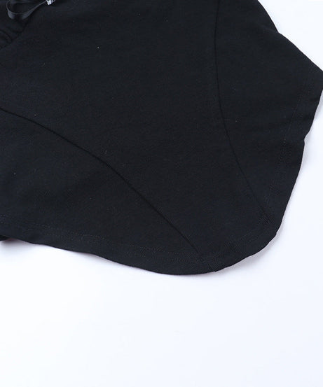 Gothic Romance Lace-Trim Long Sleeve Top - Tie-Front Maidcore Aesthetic for Fall & Holiday