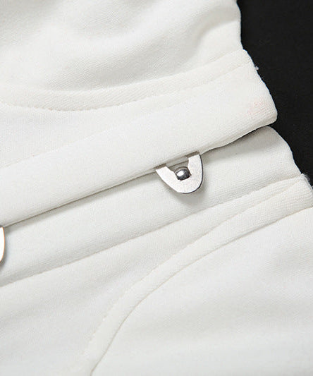 Festive White Studded Corset Top - Strapless Party Bustier with Buckle Detail | Holiday Season Chic