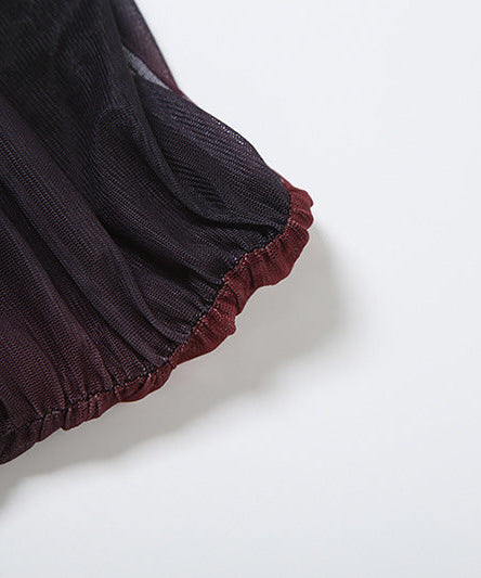 Ethereal Dark Floral Mesh Maxi Dress - Off-Shoulder Party & Holiday Glam