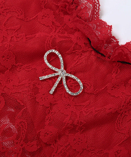 Sultry Red Lace Maxi Gown - Your Ultimate Holiday Party & New Year's Eve Statement Dress