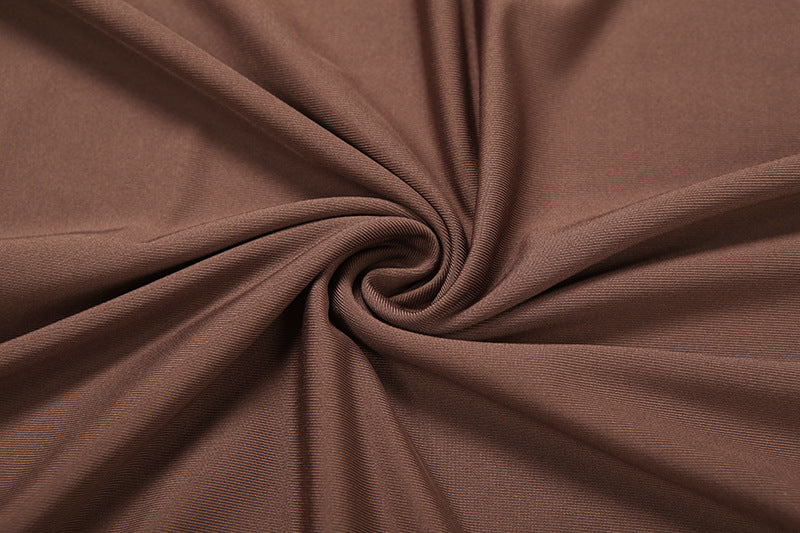 Autumn's Allure: Keyhole Ruched Chocolate Maxi Dress | Fall & Holiday Elegance