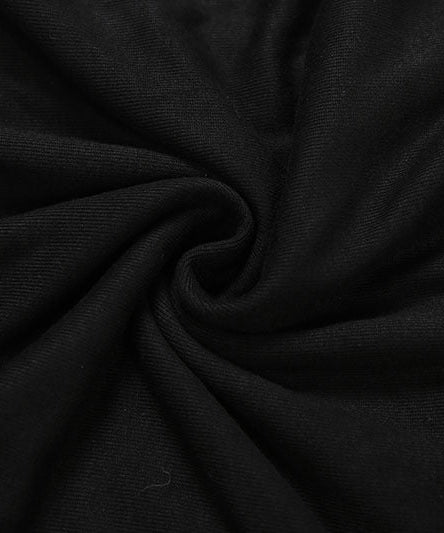 Fall '25 Chic: Black Draped Off-Shoulder Long Sleeve Top | Modern Allure