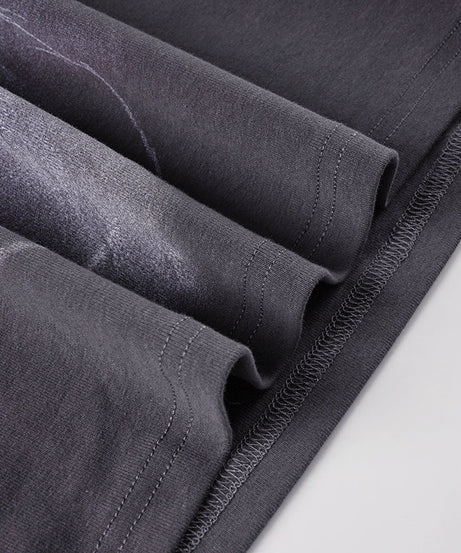 Modern Grunge Floral One-Shoulder Long Sleeve Top - Chic Fall Asymmetrical Style