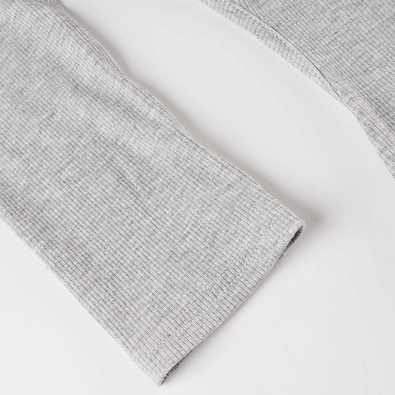 Cozy Chic Gray Ribbed Turtleneck Backless Mini Dress – Your Fall & Holiday Go-To