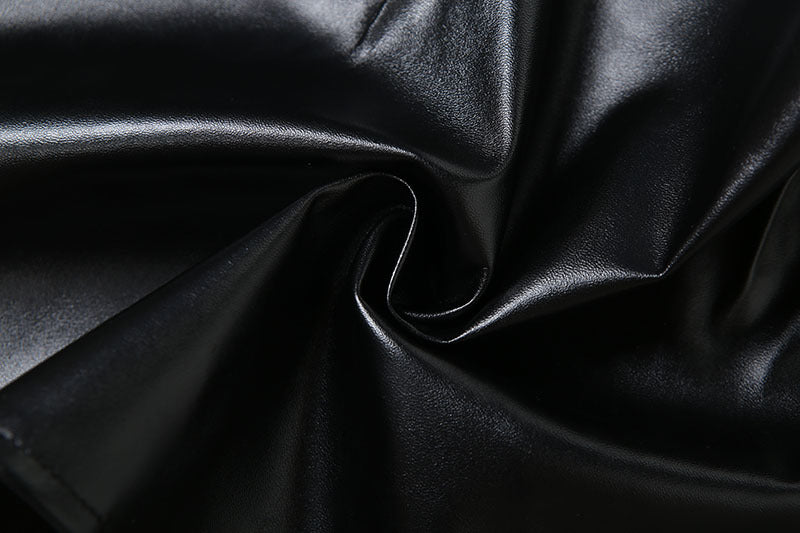 Sleek & Edgy Asymmetrical Zipper Faux Leather Mini Skirt - Fall's Must-Have Night Out Look