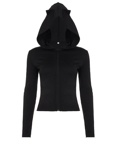 Chic Cat Ear Zip-Up Hoodie – Cozy Fall Fashion & Playful Everyday Style