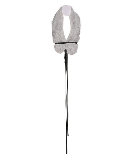 Cozy Chic Faux Fur Deep V-Neck Crop Top Vest | Trendy Fall & Holiday Statement