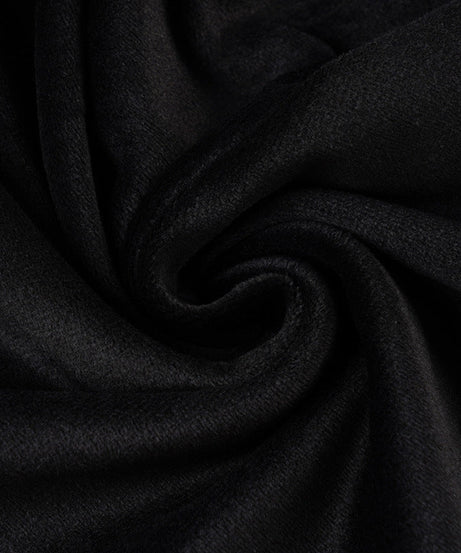 Black Velvet Wide-Leg Pants with Shimmer Star - Cozy Chic for Fall & Holiday Glam