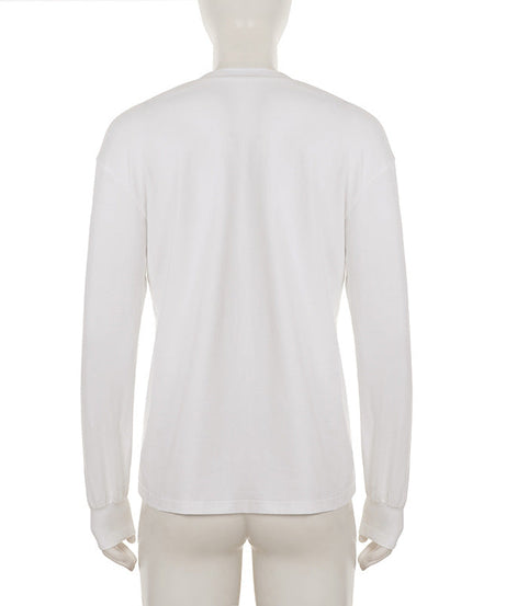 Soft & Stylish: Women's Deep V-Neck 100% Cotton Long Sleeve Top – Your Fall & Holiday Essential