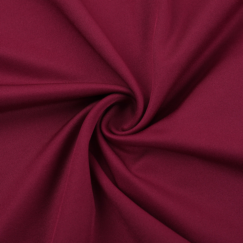 Wine Red One-Shoulder Cutout Ruched Mini Dress - Holiday Party & NYE Ready