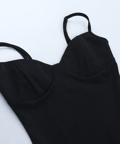 Dark Allure Gothic Mesh Cape & Cami Bodysuit Set - Halloween Ready & Beyond