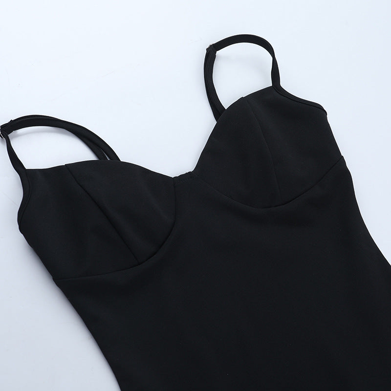 Dark Allure Gothic Mesh Cape & Cami Bodysuit Set - Halloween Ready & Beyond