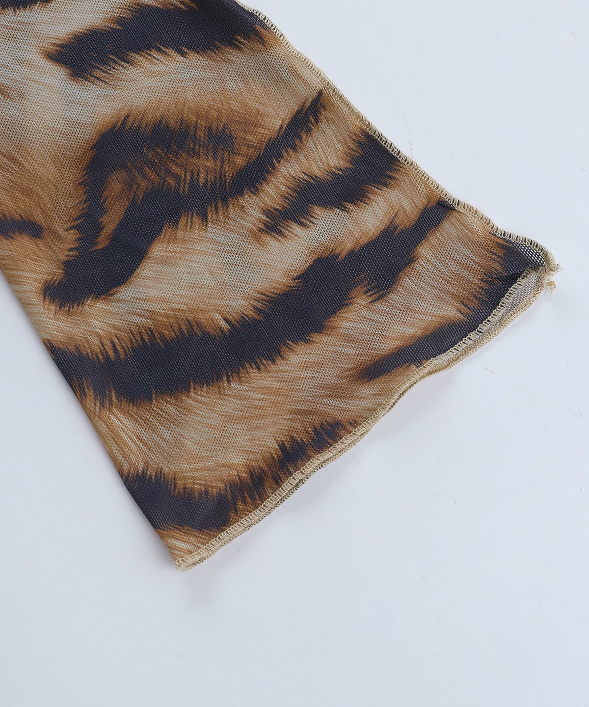 Fierce & Chic Tiger Print Cowl Neck Self-Tie Top | Fall & Holiday Statement