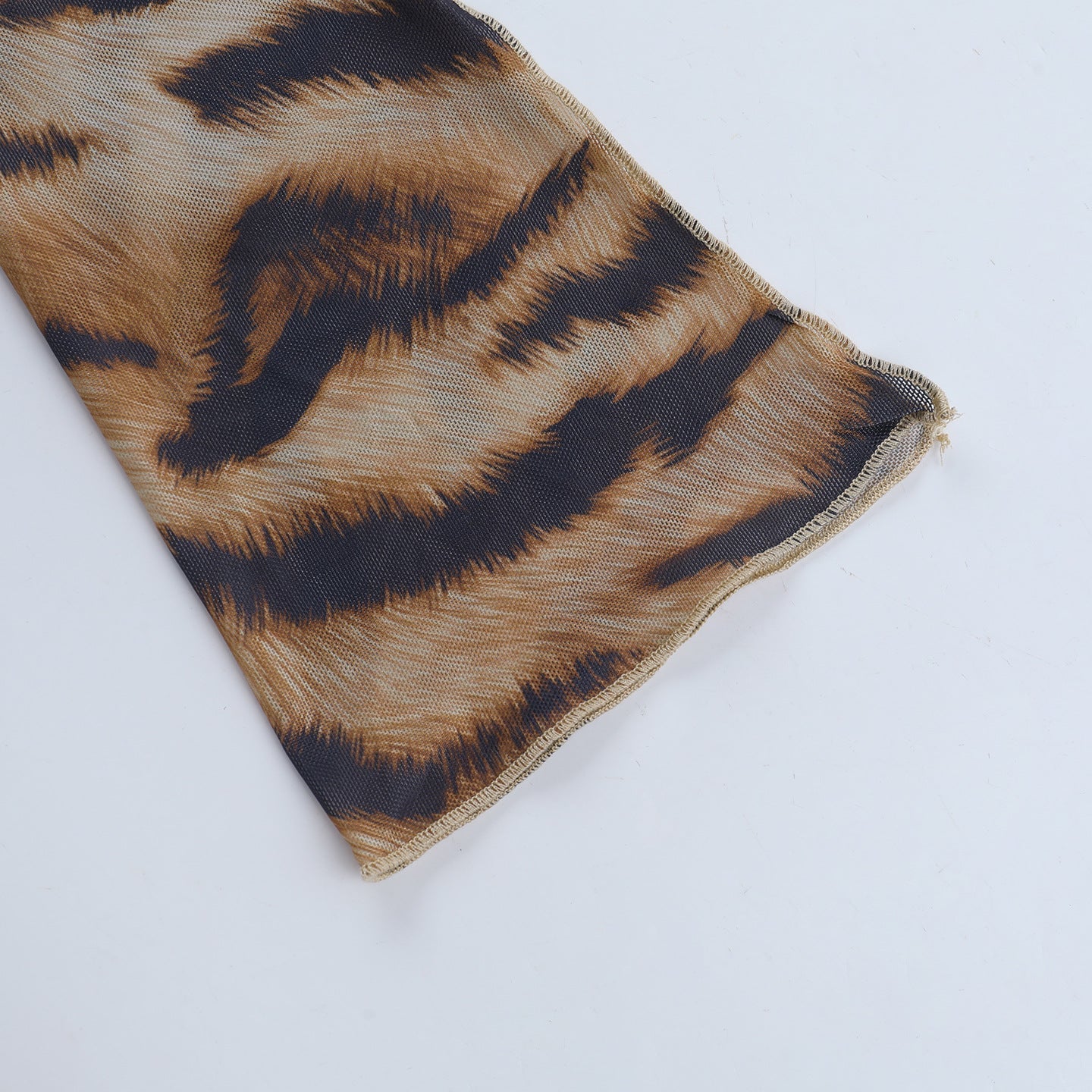 Fierce & Chic Tiger Print Cowl Neck Self-Tie Top | Fall & Holiday Statement