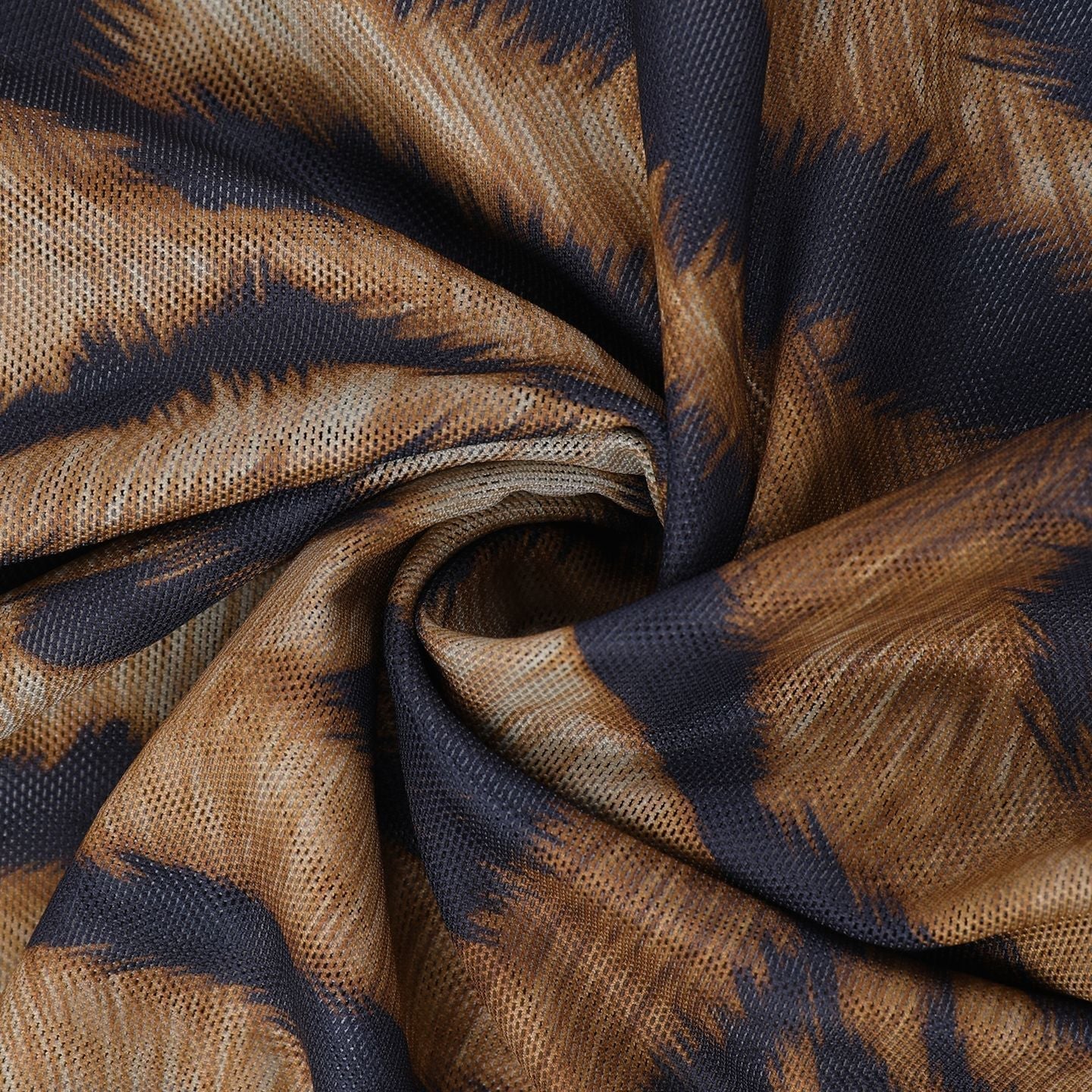 Fierce & Chic Tiger Print Cowl Neck Self-Tie Top | Fall & Holiday Statement