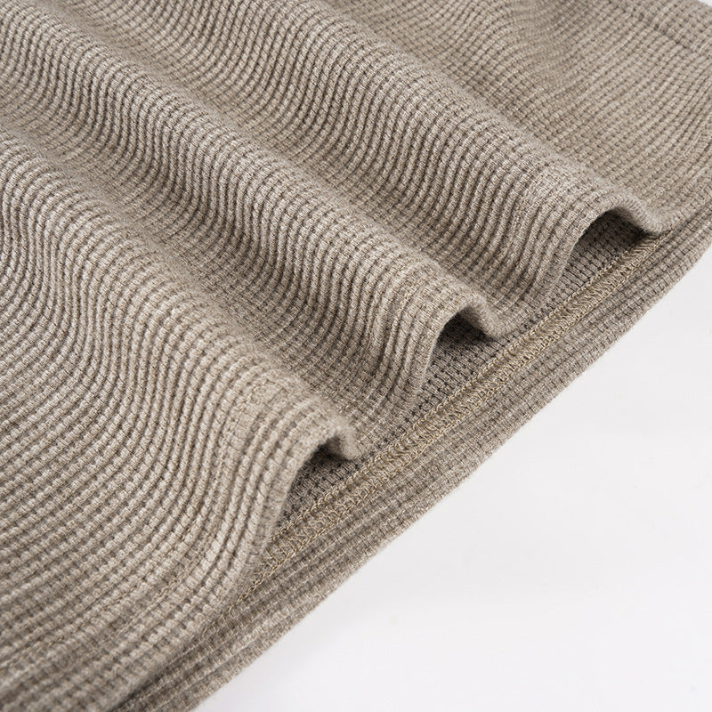 Effortless Fall Chic: Cozy Ribbed Knit Off-the-Shoulder Top for Women