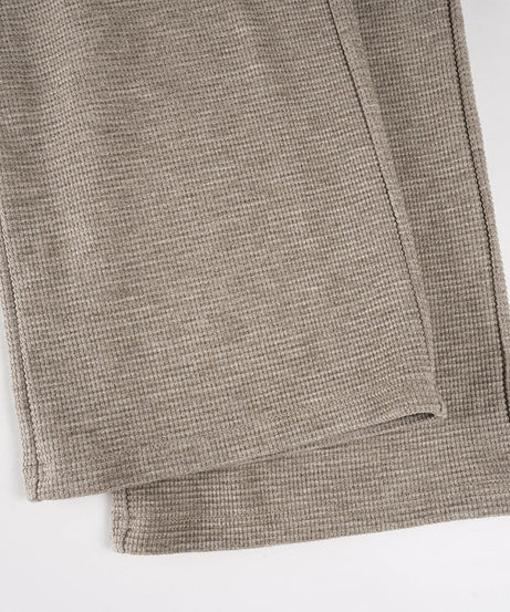 The Cozy Ribbed Knit Straight Leg Pants for Chic Fall & Winter Style