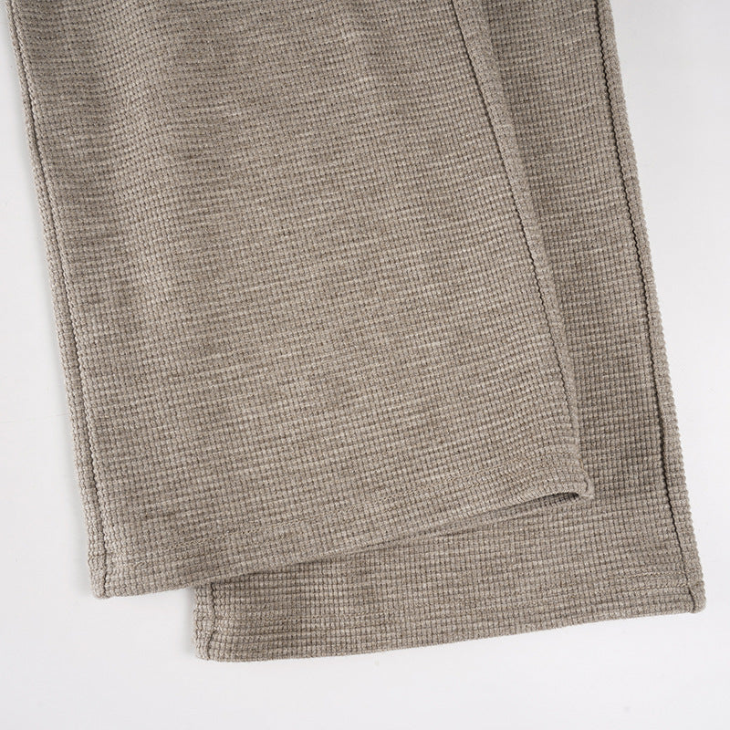 The Cozy Ribbed Knit Straight Leg Pants for Chic Fall & Winter Style