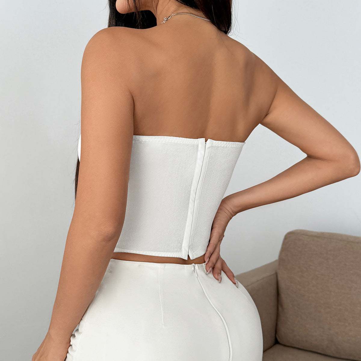 Enchanted Heart Rhinestone Corset Top - Dazzling Holiday & Party Statement