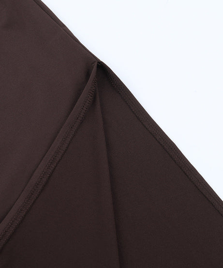 Allure & Elegance: Espresso Lace One-Shoulder High Slit Maxi Dress – Your Perfect Fall & Holiday Gala Gown